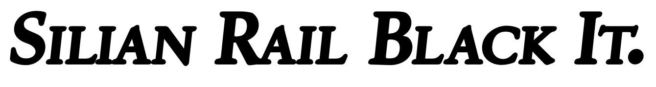 Silian Rail Black Italic